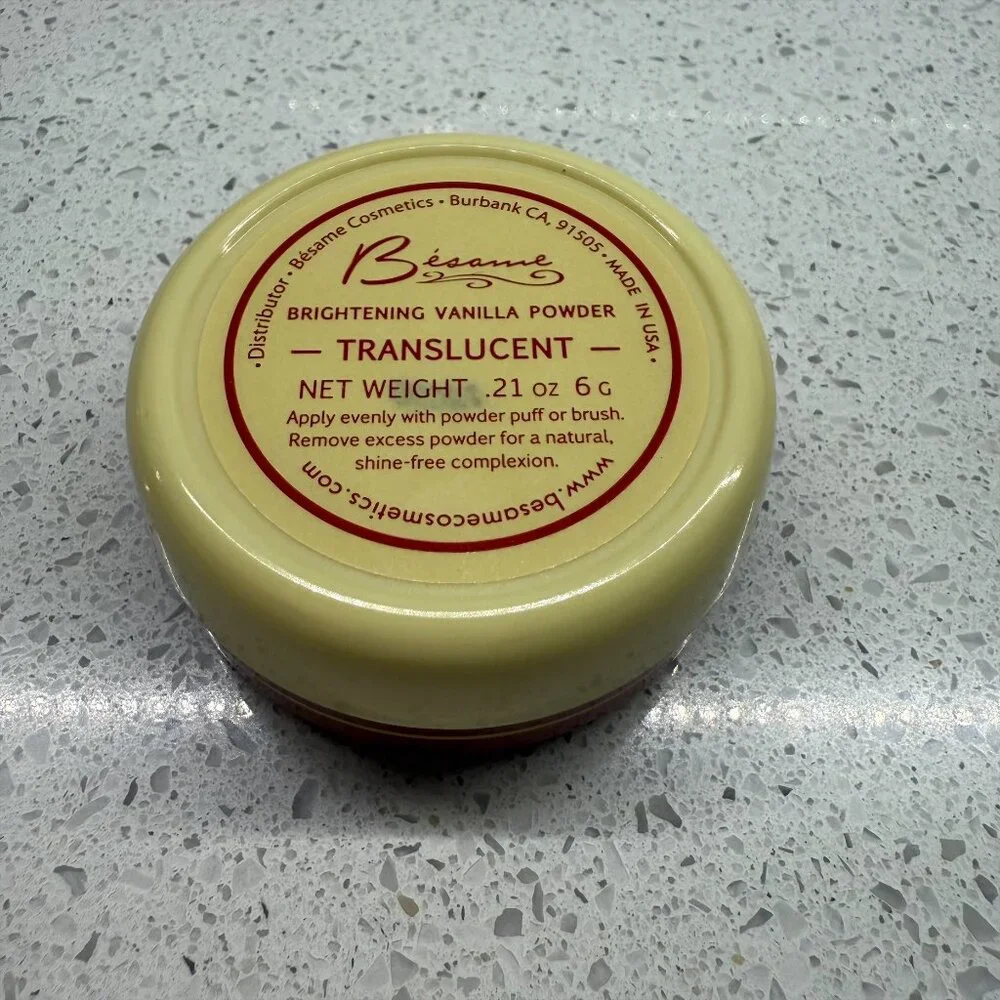 Besame Cosmetics Brightening Vanilla Face Powder - Picture 4 of 8